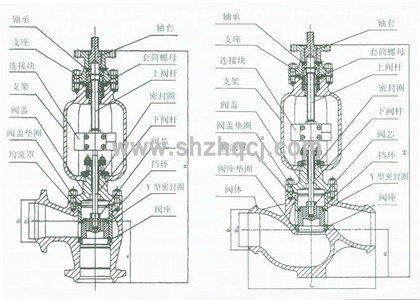 閥門內部結構圖